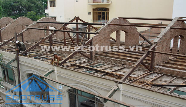 Tính ưu việt trong khung kèo thép mạ trọng lượng nhẹ