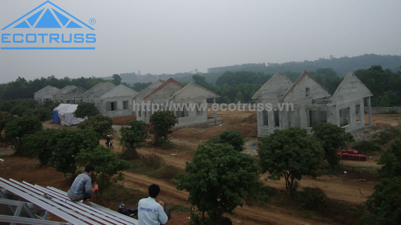 Khung kèo thép lợp ngói Khung kèo thép lợp ngói